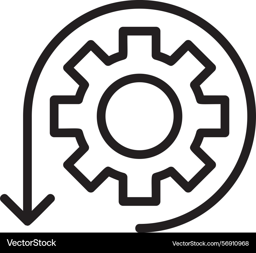 Agile linear style icon design Vector Image