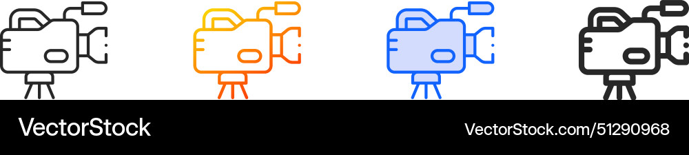 Broadcasting iconthin linear gradient blue stroke Vector Image