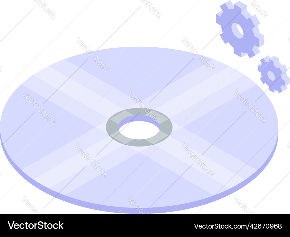 Data cd icon isometric storage memory Data cd icon isometric storage memory vector image