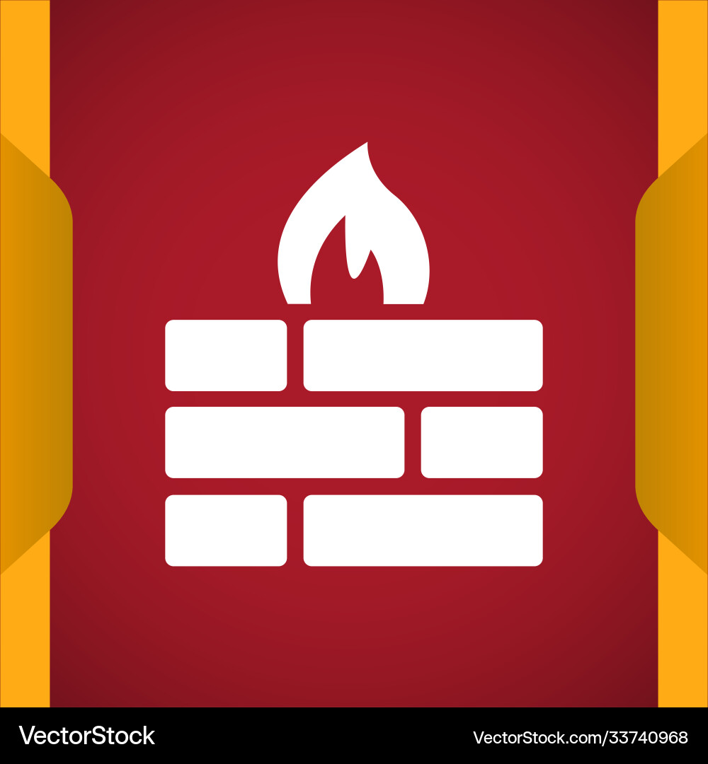 Firewall icon for web and mobile Firewall icon for web and mobile vector image