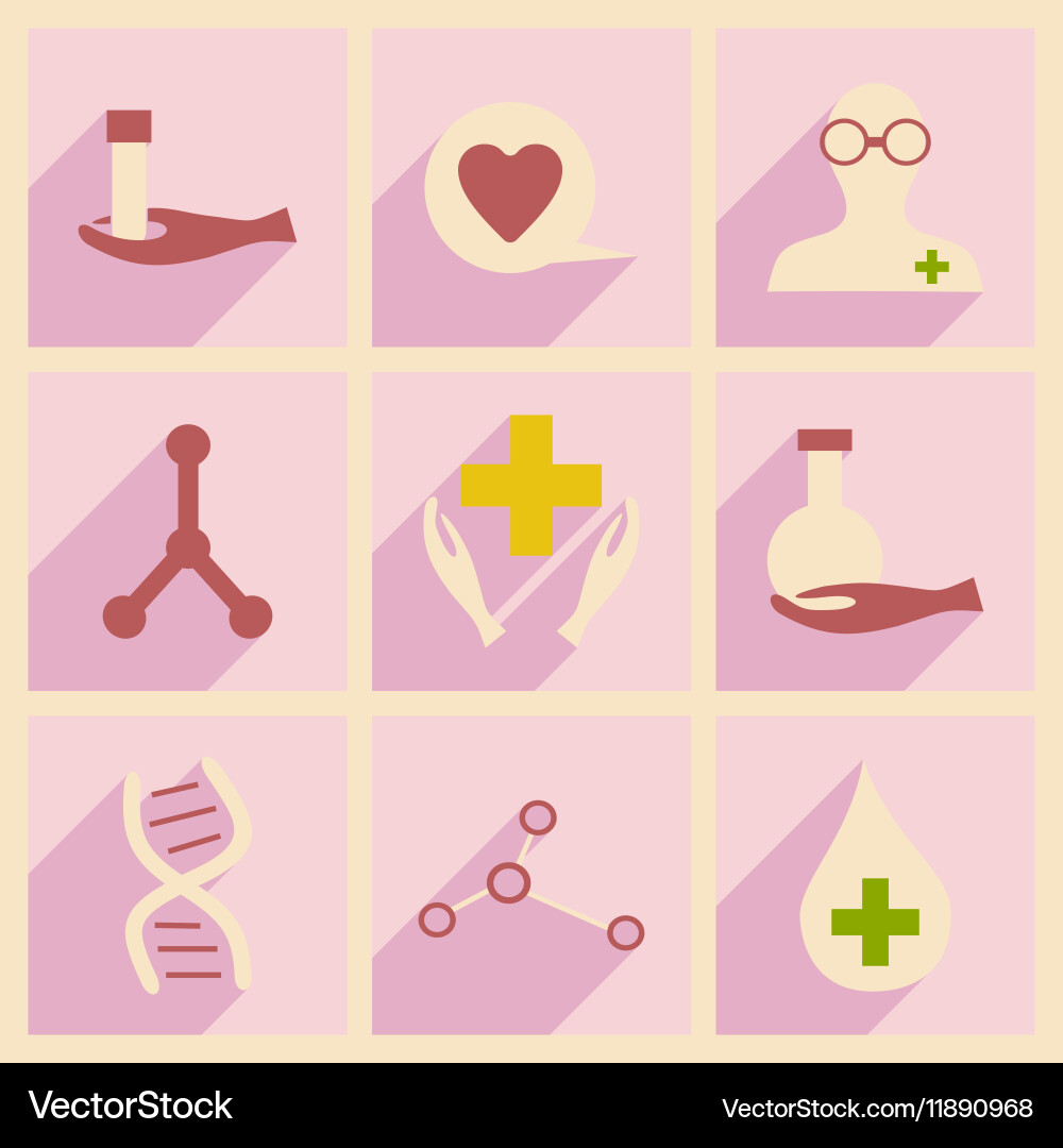 Flat with shadow concept and mobile application vector image