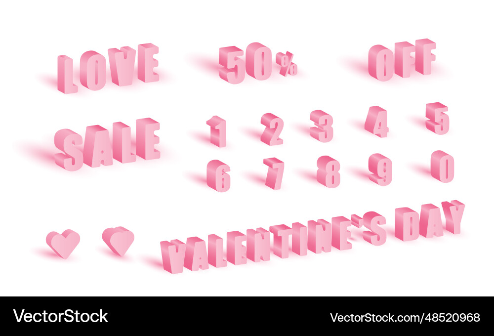 Font for editing and using pink color of gradient vector image