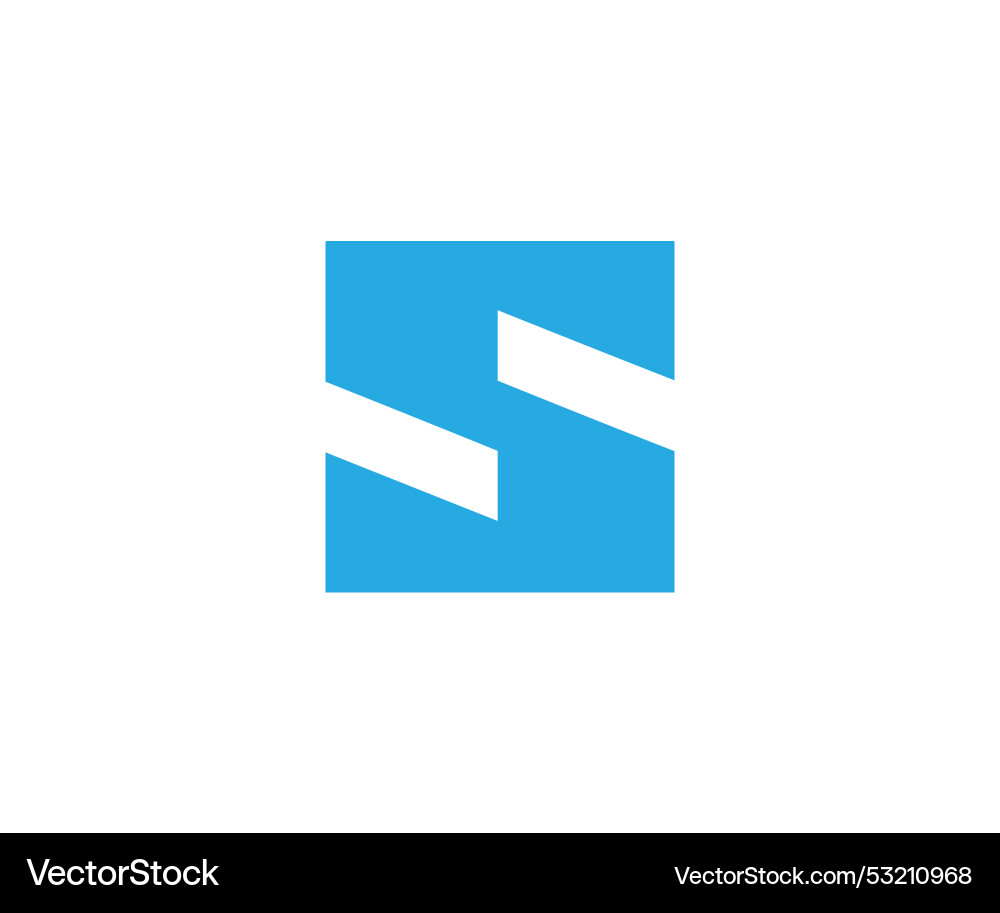 Initial s letter logo design template Royalty Free Vector