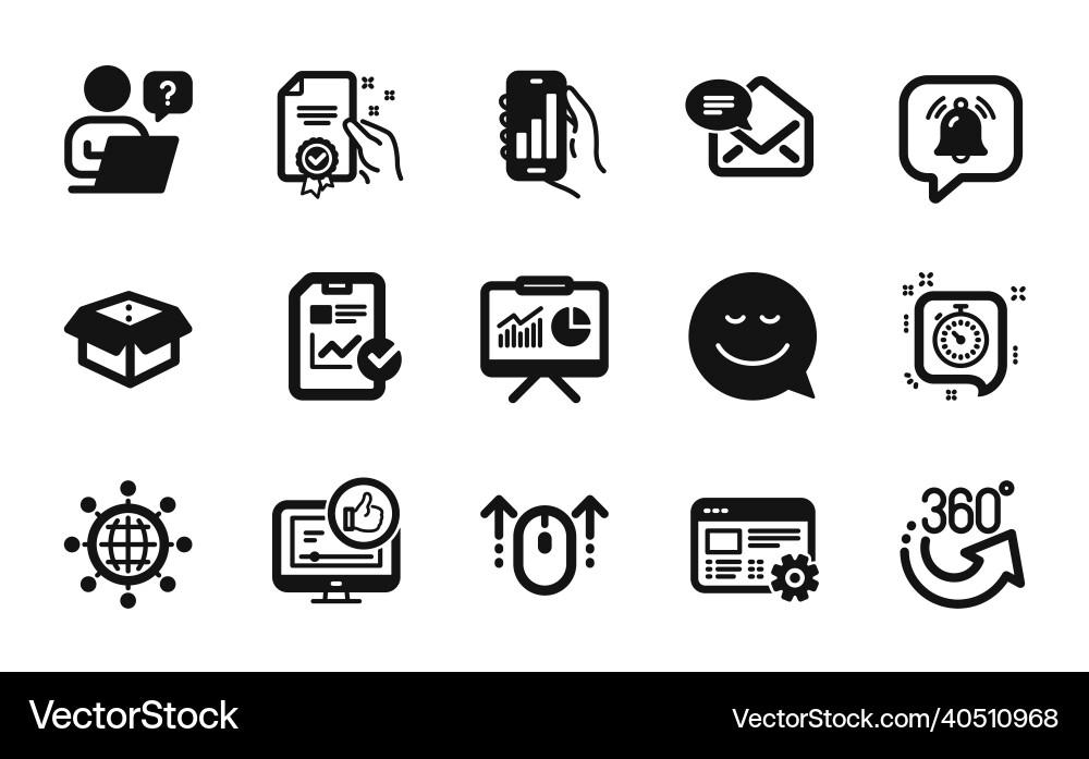 Set of report checklist notification Set of report checklist notification Vector Image