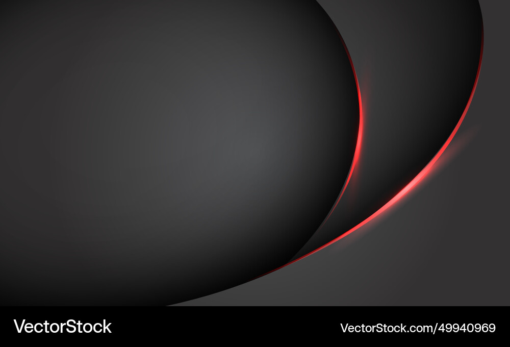 Abstract red line light curve black shadow Abstract red line light curve black shadow vector image