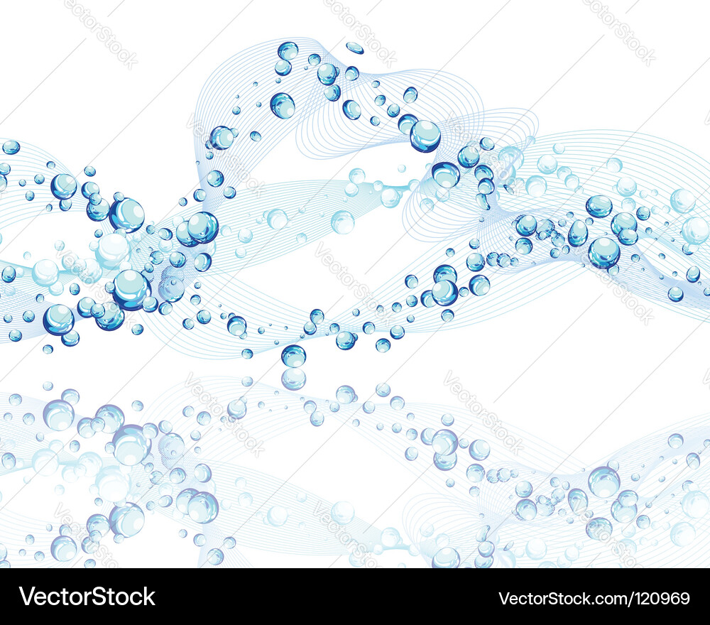 Abstract Water Flow Background vector image