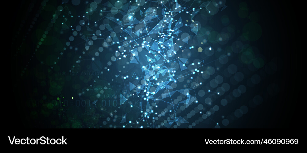 Artificial intelligence technology web background Artificial intelligence technology web background vector image