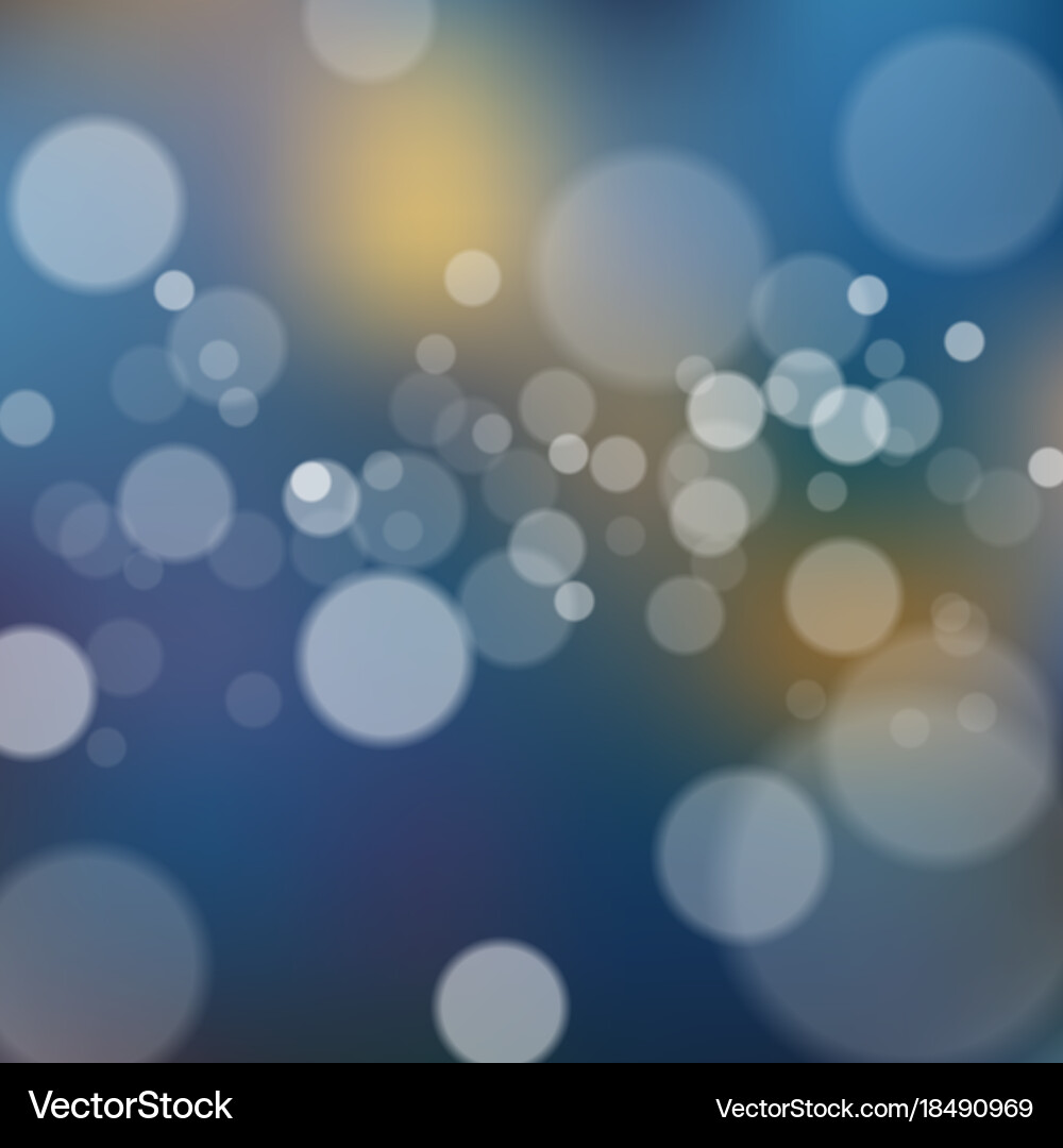 Blurred background with bokeh Vector Image