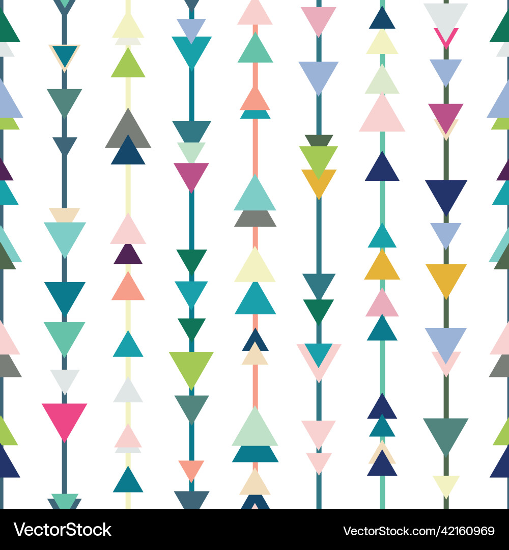 Colorful arrow print geometric pattern seamless Colorful arrow print geometric pattern seamless vector image