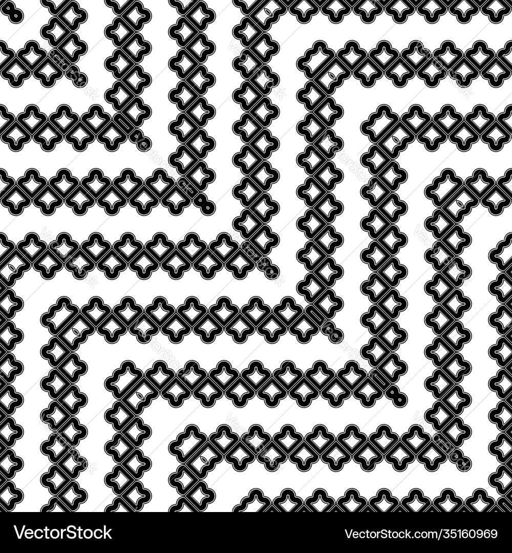 Design seamless monochrome grating zigzag pattern Vector Image