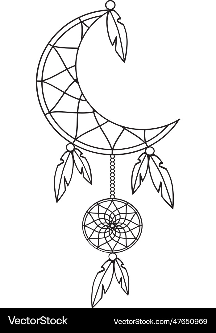 Dream catcher icon symbol native american Dream catcher icon symbol native american vector image