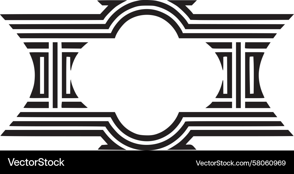 Intricate Deco Border Pattern Vector Image