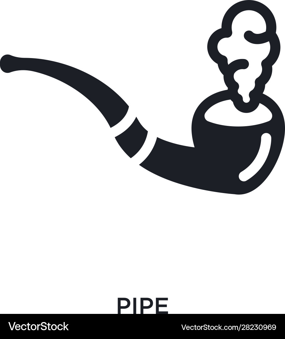 Pipe isolated icon simple element from nautical Vector Image