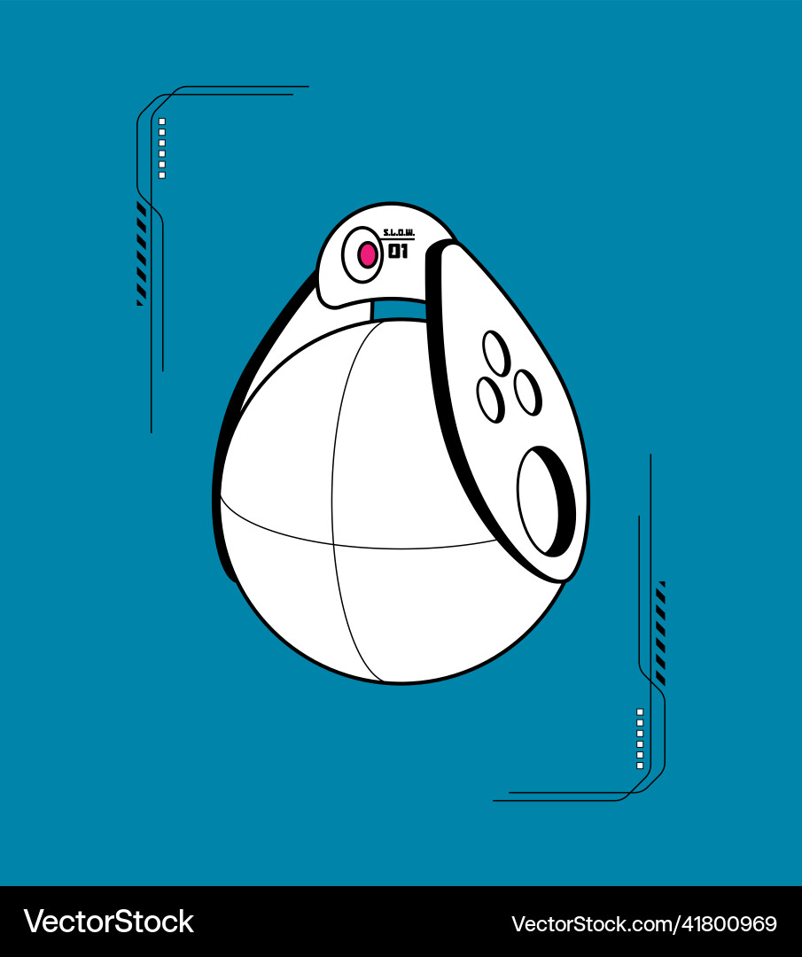 Robot customer support service bot flat Robot customer support service bot flat vector image
