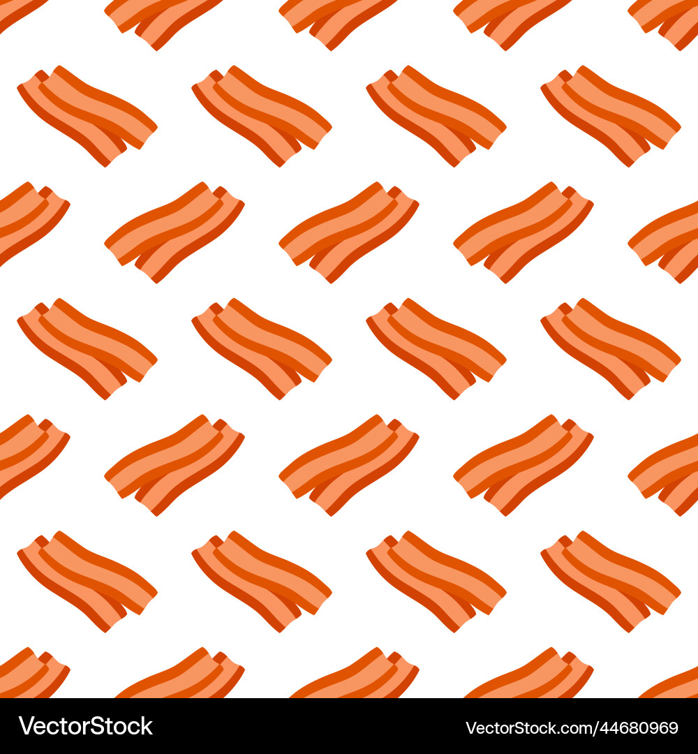 Seamless pattern with bacon strips slice Seamless pattern with bacon strips slice vector image