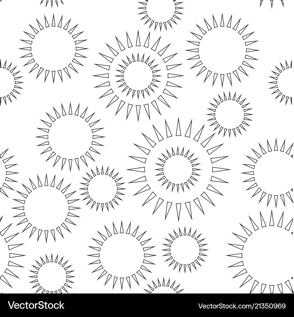 Seamless pattern with triangles in a circle Seamless pattern with triangles in a circle vector image