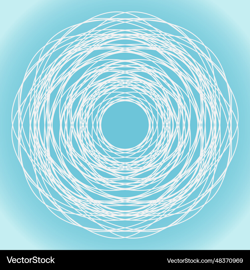 Snowflake of ornate round shape and structure Snowflake of ornate round shape and structure vector image