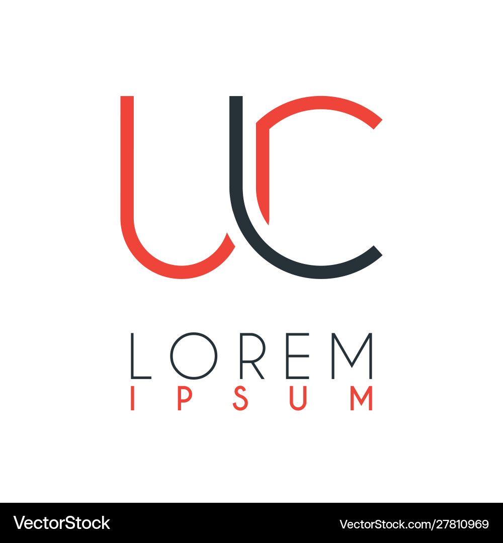 UC Logo - Letter U \u0026 C Connection – Royalty-Free Vector | VectorStock, image size:1000x1080