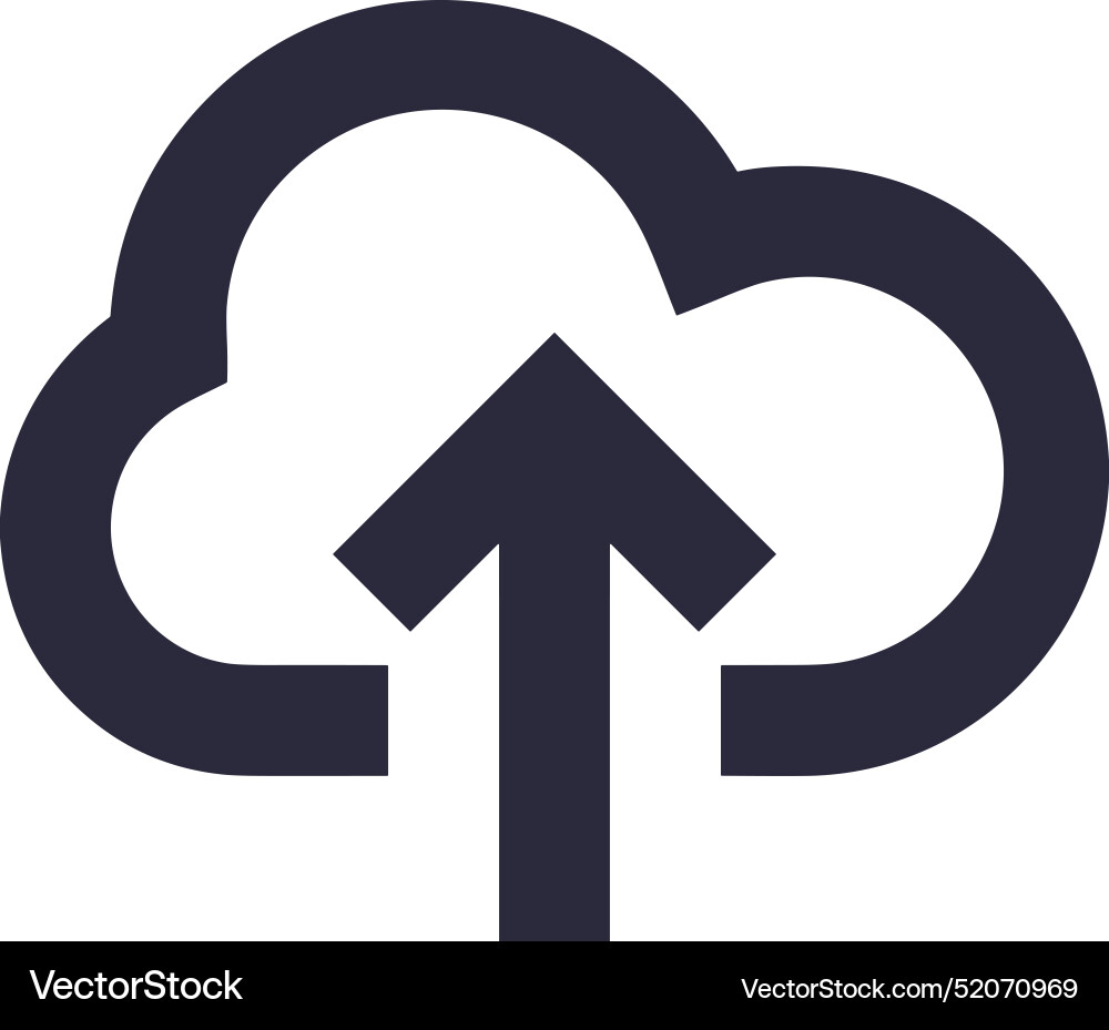Upload outline icon symbol image Upload outline icon symbol image Vector Image