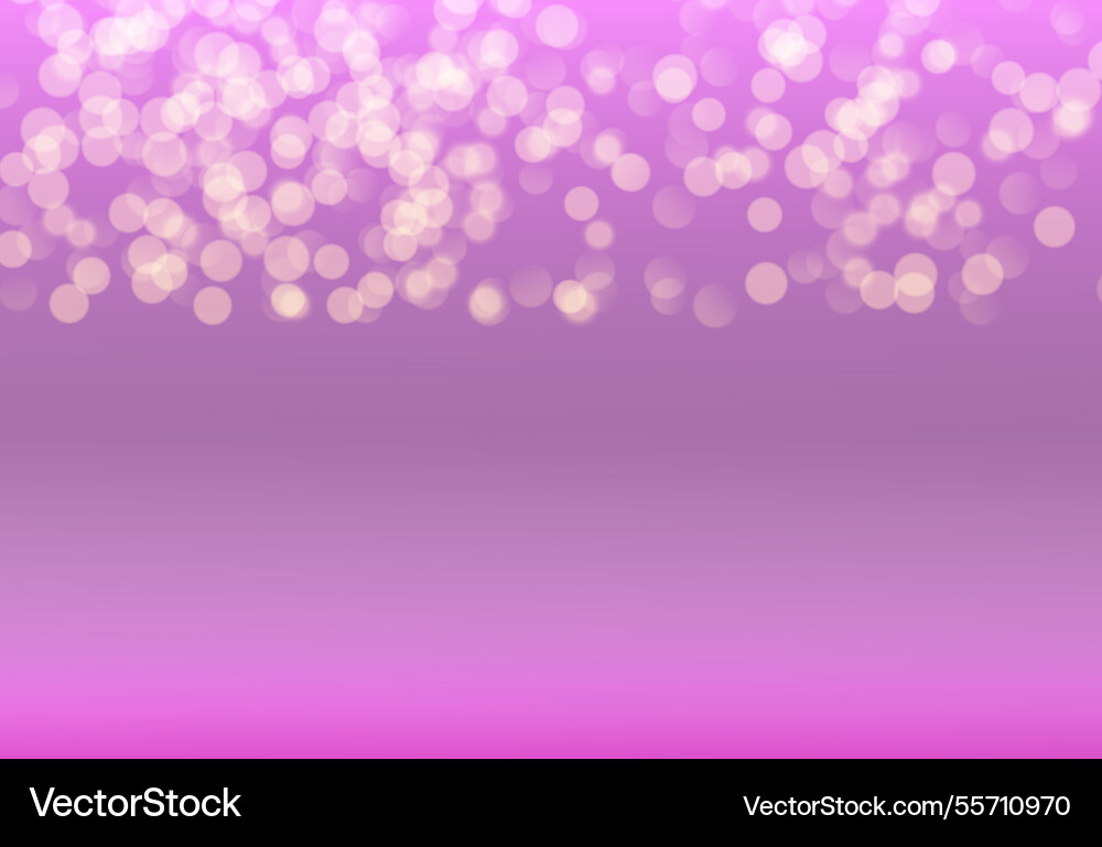 Abstract bokeh lights with light purple background Vector Image