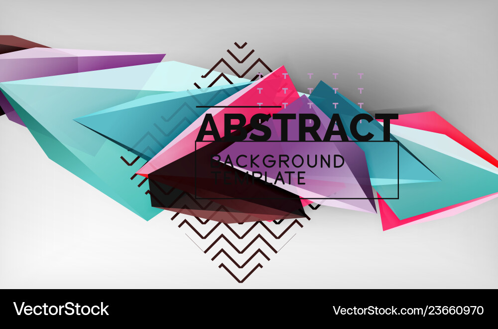 Abstract color triangles geometric background Abstract color triangles geometric background vector image