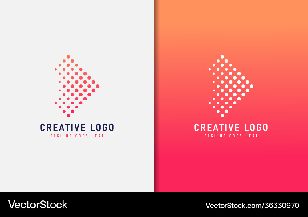 Creative logo design based arrow shape usable Creative logo design based arrow shape usable vector image