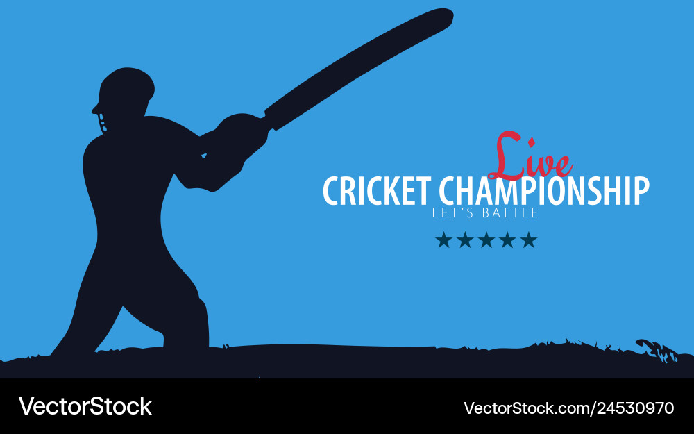 Cricket Meisterschaft Banner oder Poster Design Cricket Meisterschaft Banner oder Poster Design vektorbild