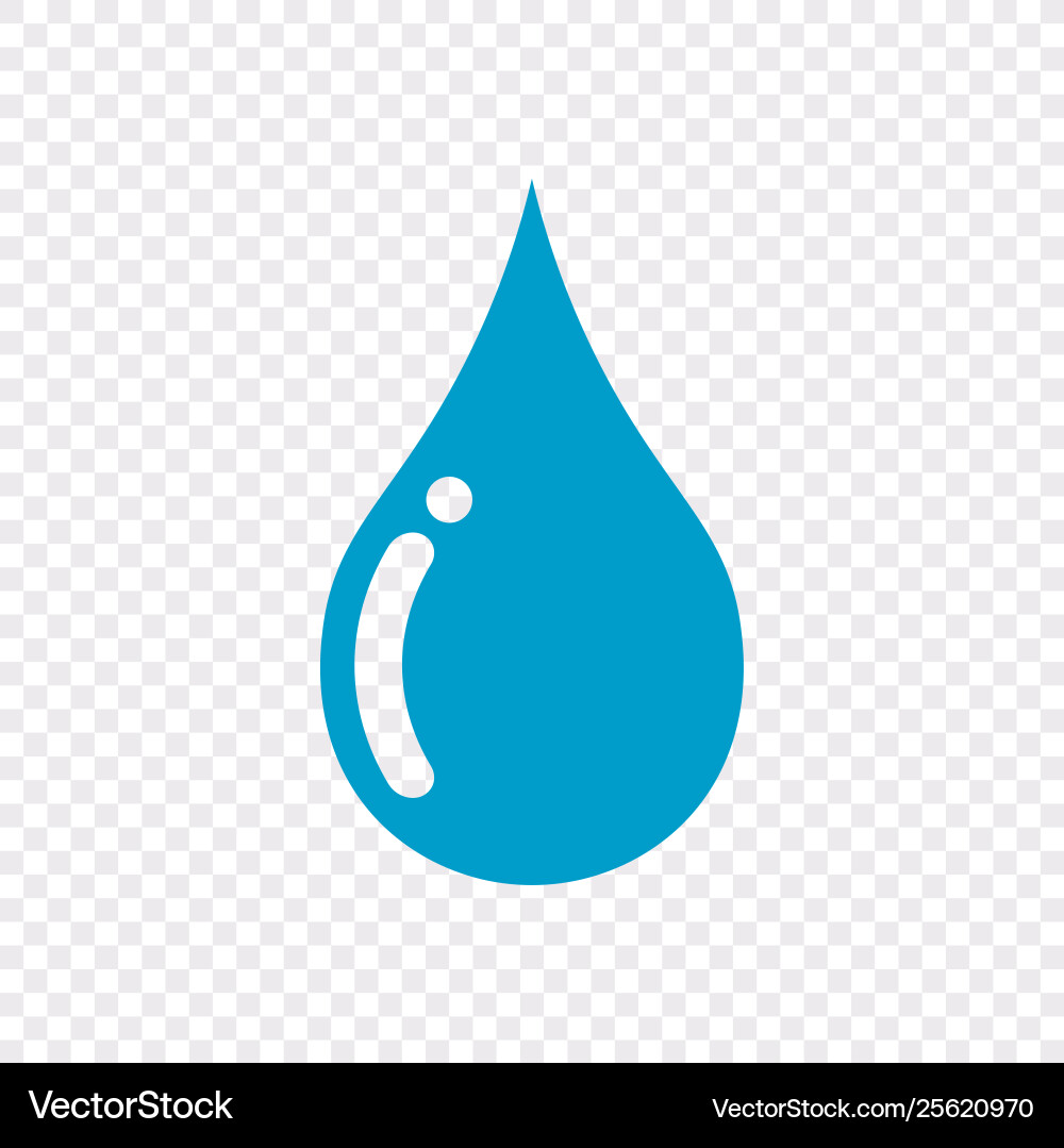 Drop icon isolated on transparent background eps Drop icon isolated on transparent background eps vector image