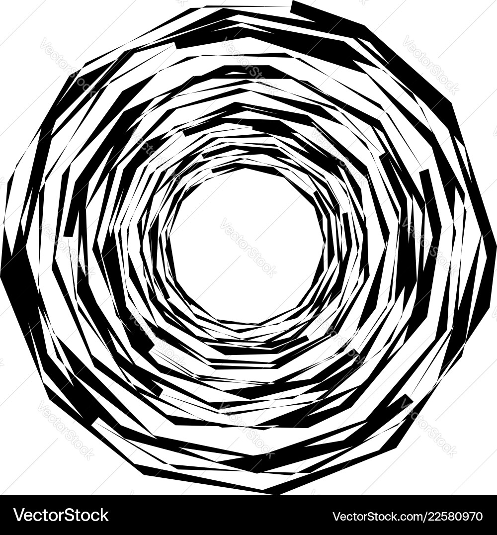 Geometric radial element abstract concentric Geometric radial element abstract concentric Vector Image
