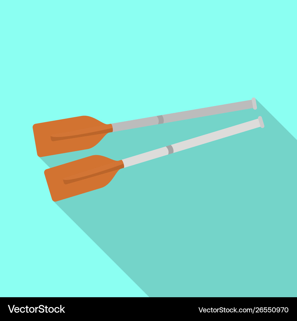 Isolated object oars and paddle sign Vector Image