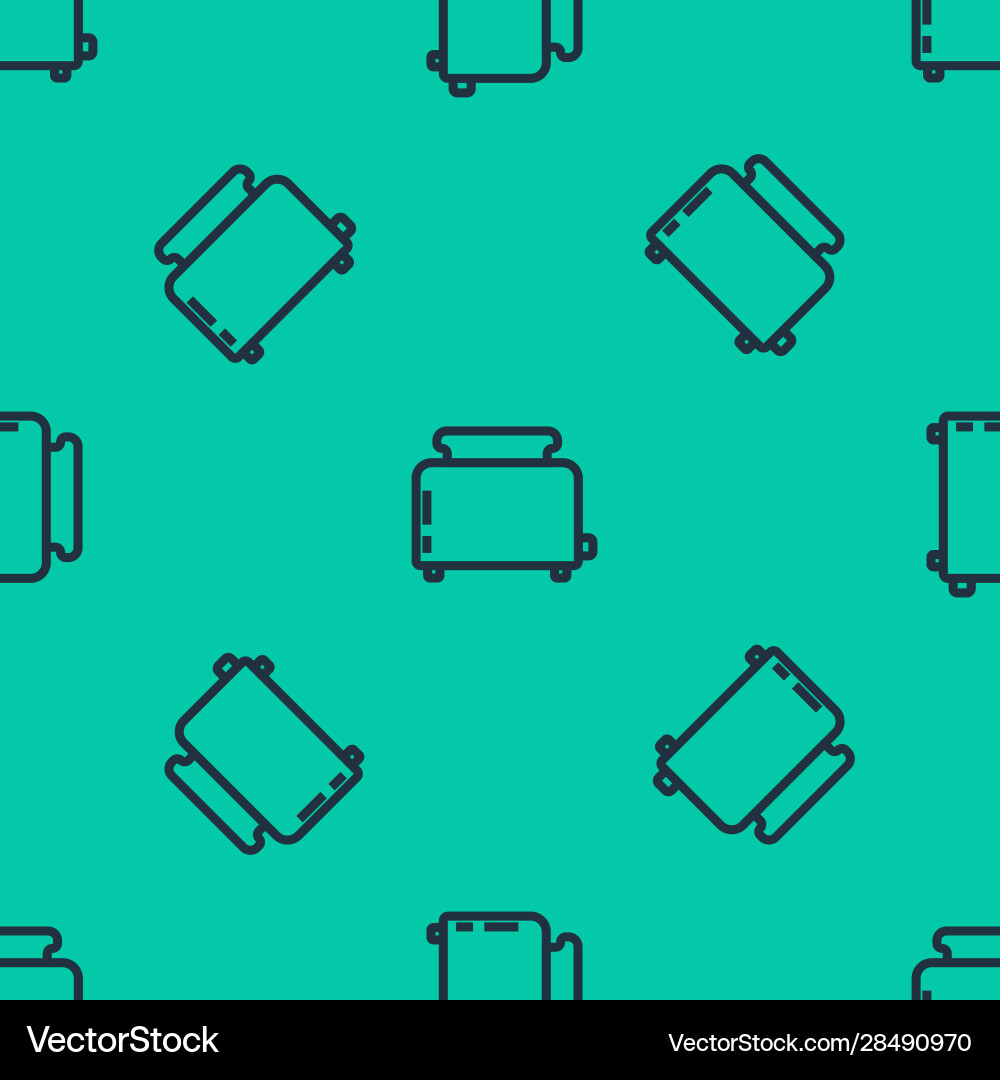 Isolated Toaster Icon with Toast Vector Image