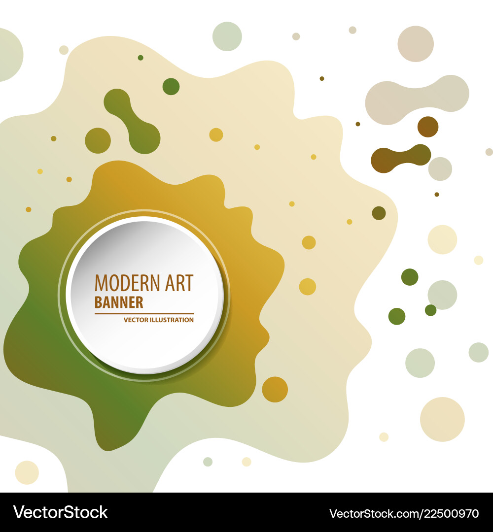 Modern art abstract banner square frame for text vector image