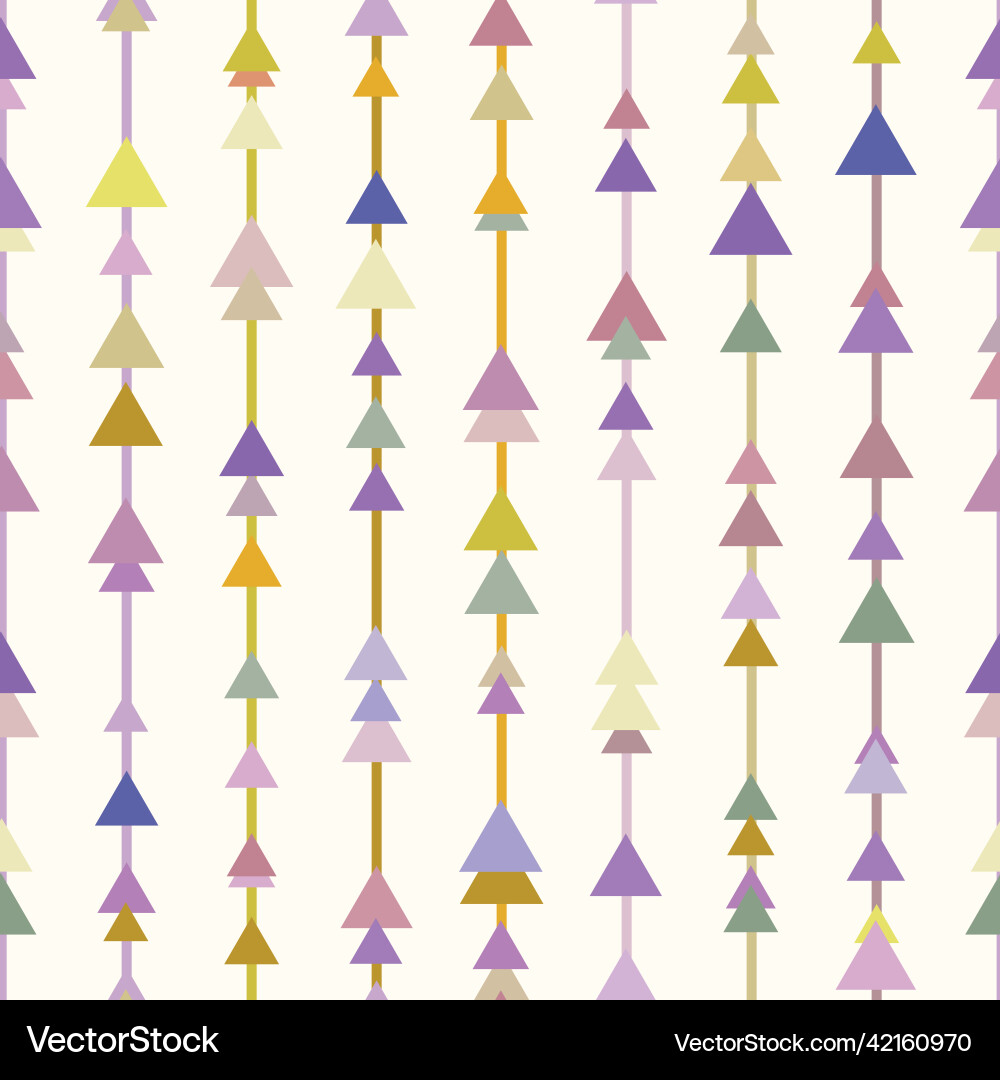 Multicolored arrow print geometric pattern Multicolored arrow print geometric pattern vector image