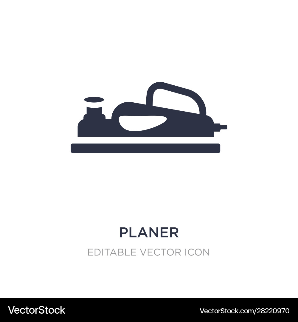 Planer icon on white background simple element Planer icon on white background simple element vector image