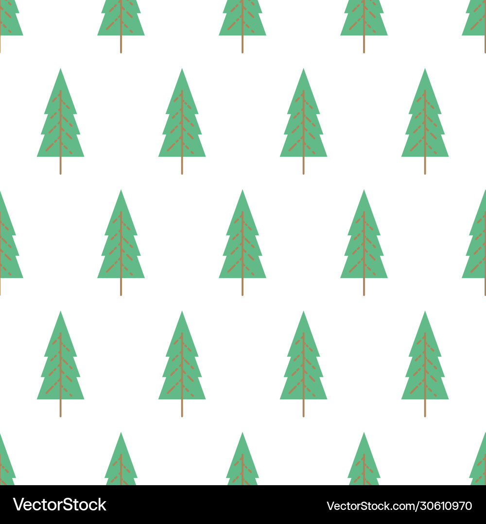 Seamless pattern with colored trees Vector Image