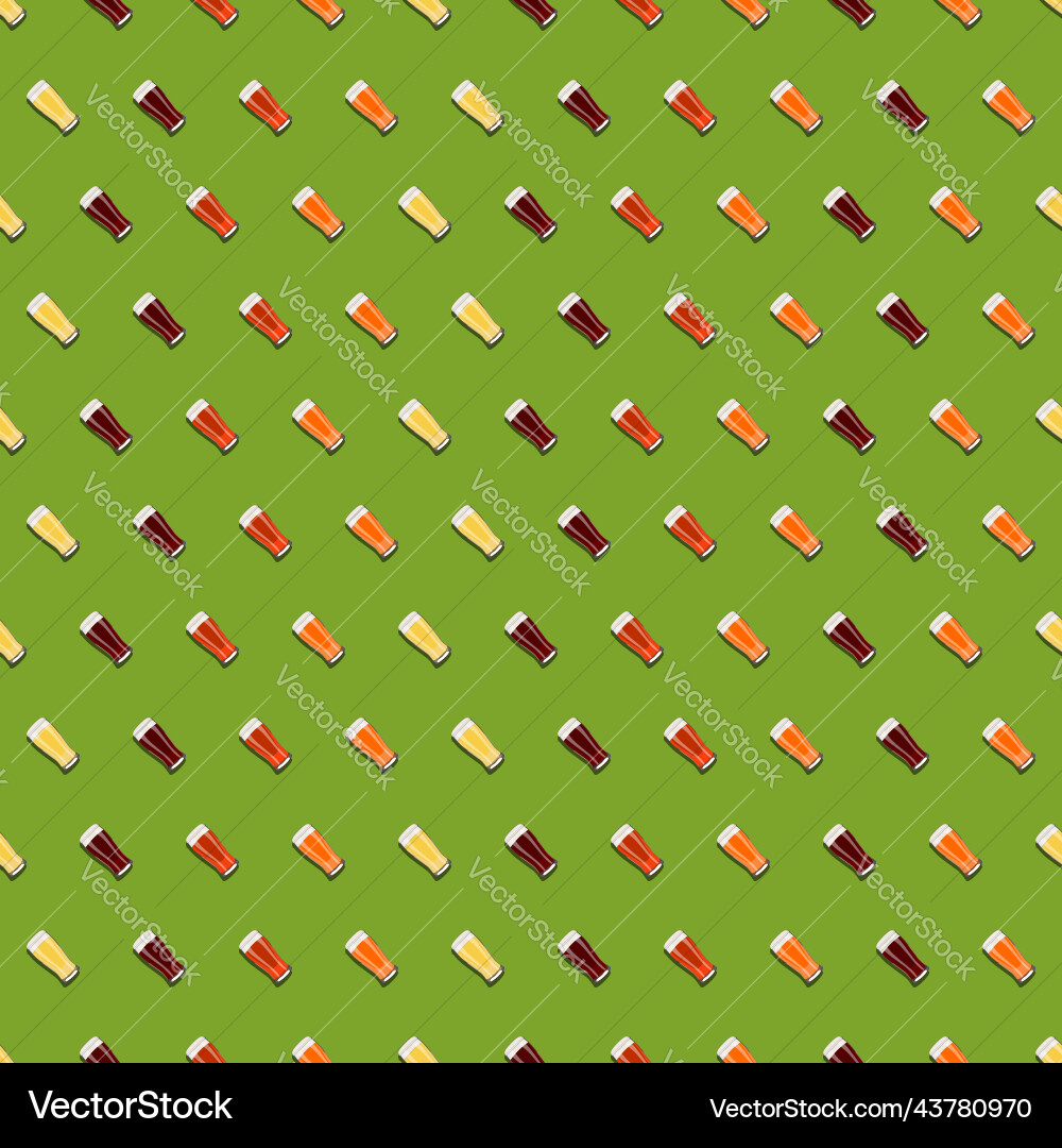 Seamless pattern with craft beer in weizen Seamless pattern with craft beer in weizen Vector Image