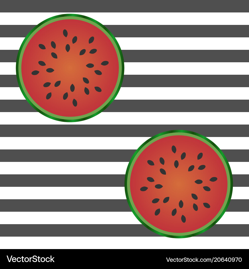 Seamless pattern with watermelon slices vector image
