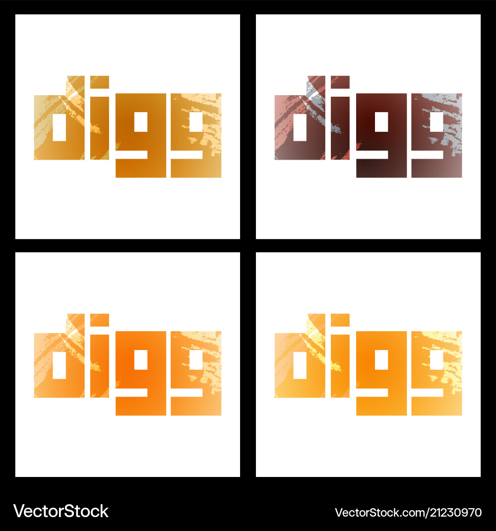 Set of social networking icons web design flat Vector Image