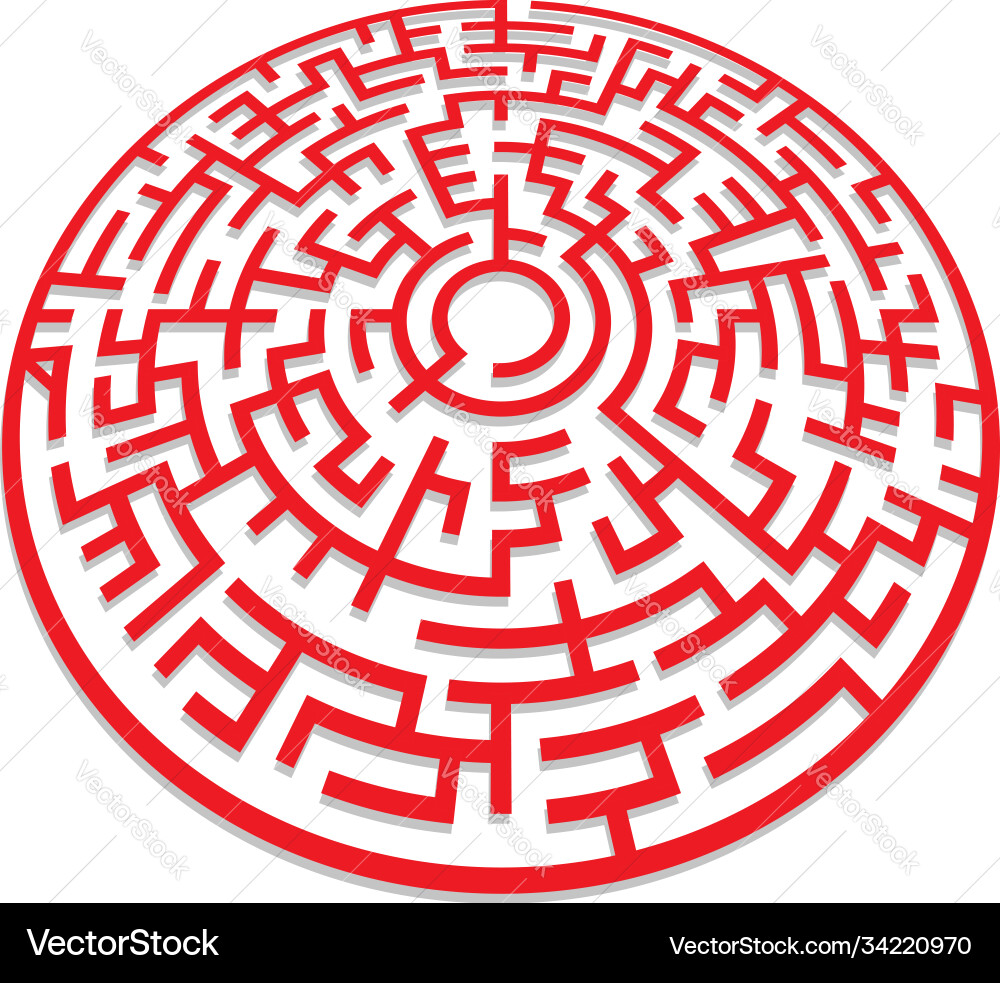 Solvable 3d maze labyrinth puzzle game Solvable 3d maze labyrinth puzzle game vector image