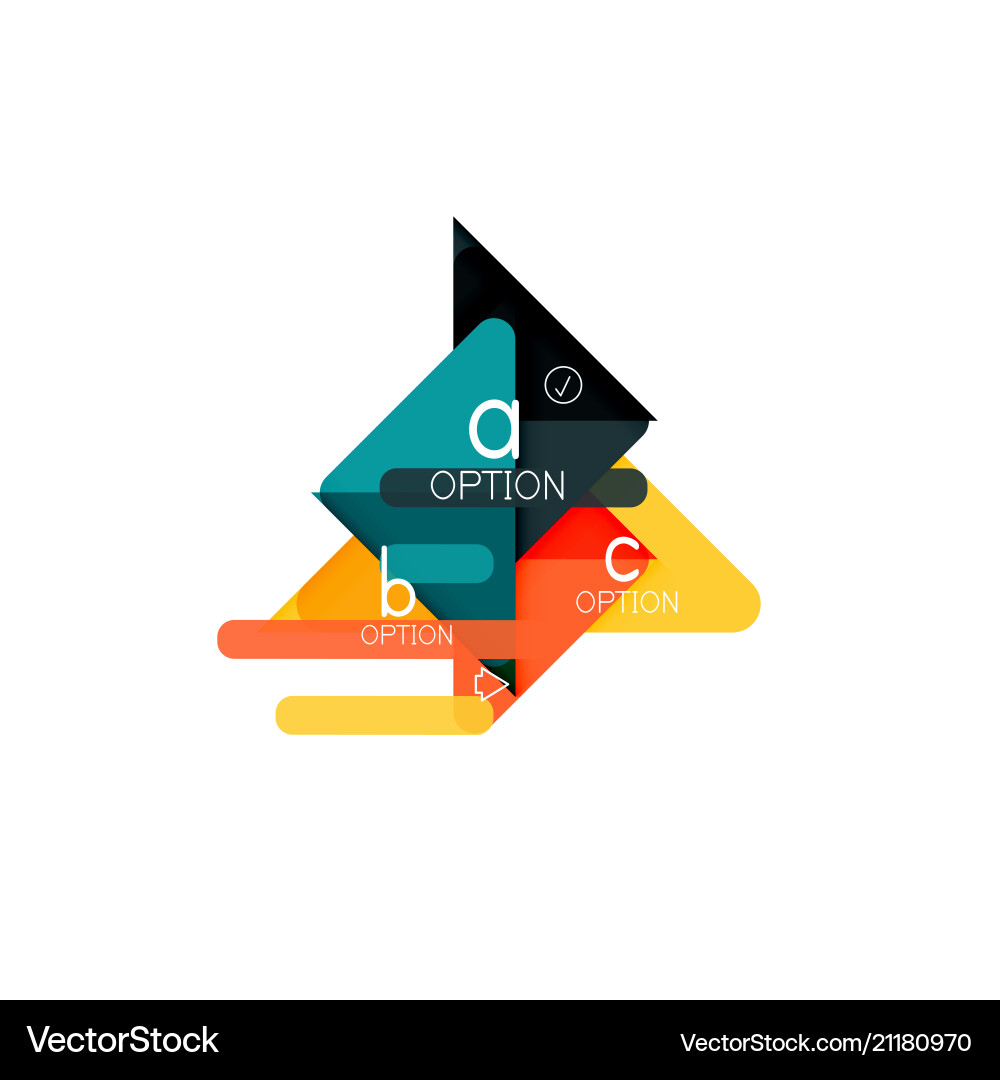 Triangle Data Visualisierung Design Option Triangle Data Visualisierung Design Option vektorbild