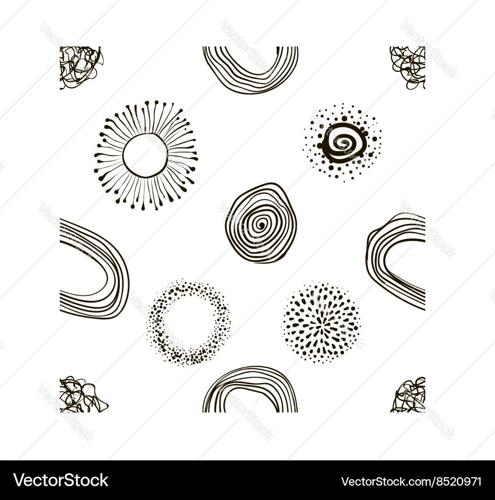Abstract Circles Pattern Vector Image
