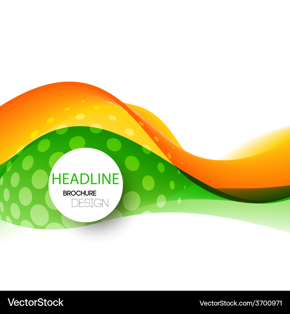 Abstract curved lines background template vector image