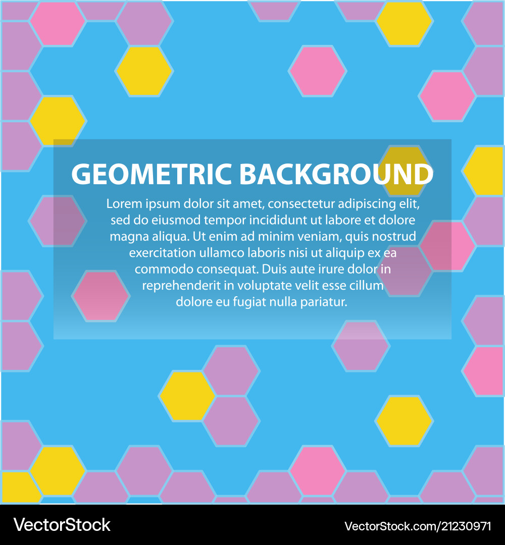 Abstract geometric pattern and background Vector Image