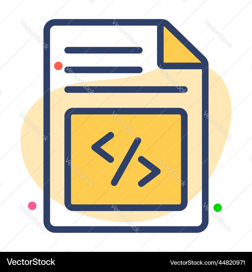Coding icon user interface as a simple sign Vector Image
