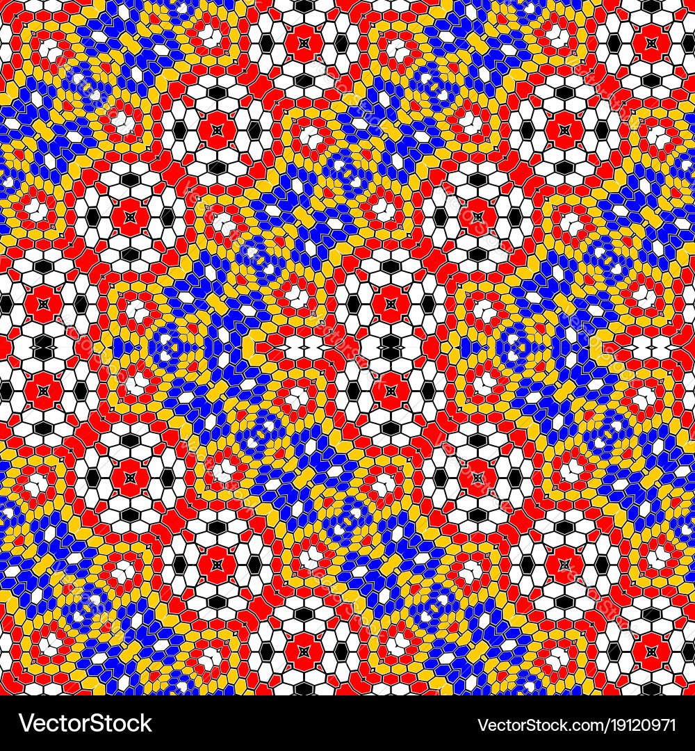 Design seamless colorful mosaic pattern vector image