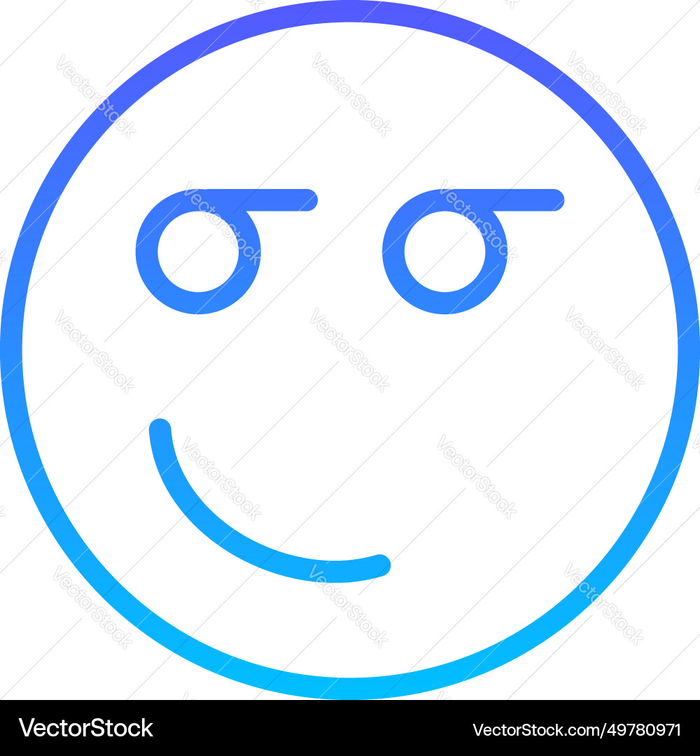 Glance line gradient icon pictogram symbol visual vector image