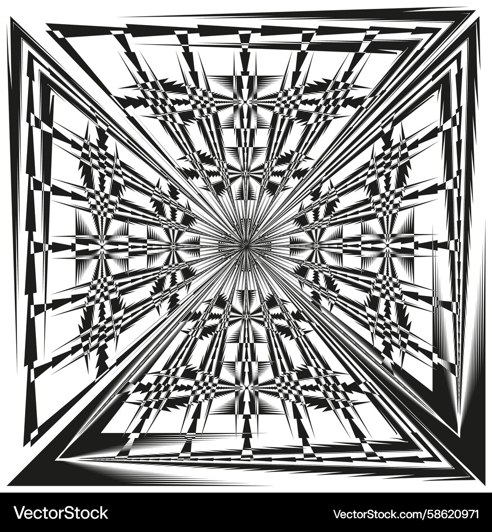 Intricate grid pattern abstract geometric shape Intricate grid pattern abstract geometric shape Vector Image