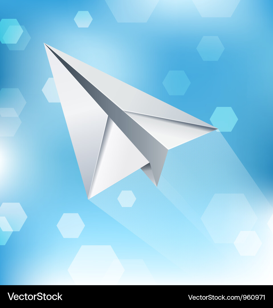 Paper Plane Abstract Background Vector Image