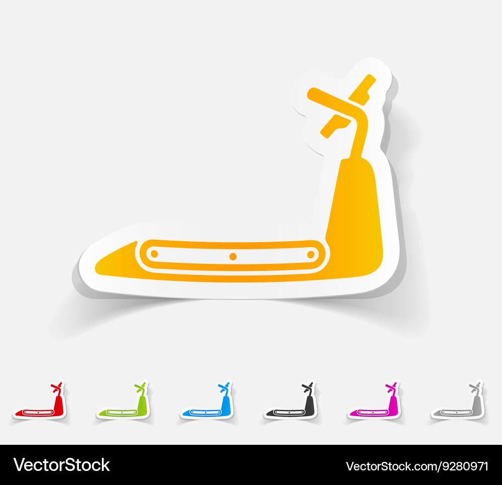 Realistic design element treadmill Vector Image