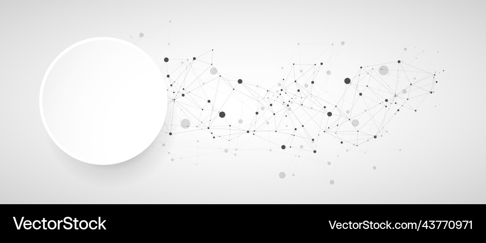 Template for science and technology presentation Template for science and technology presentation vector image